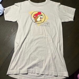 Gray Graphic T-Shirt with Cartoon Character